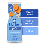Gerber, Puffs, злаковый снек, для детей от 8 месяцев, батат, 42 г (1,48 унции)