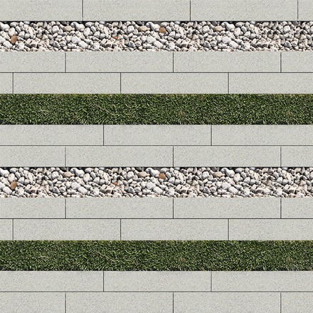 Тротуарная плитка ГАЗОННАЯ РЕШЕТКА - Стандарт Белый