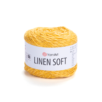 Пряжа YarnArt Linen soft, Желтый