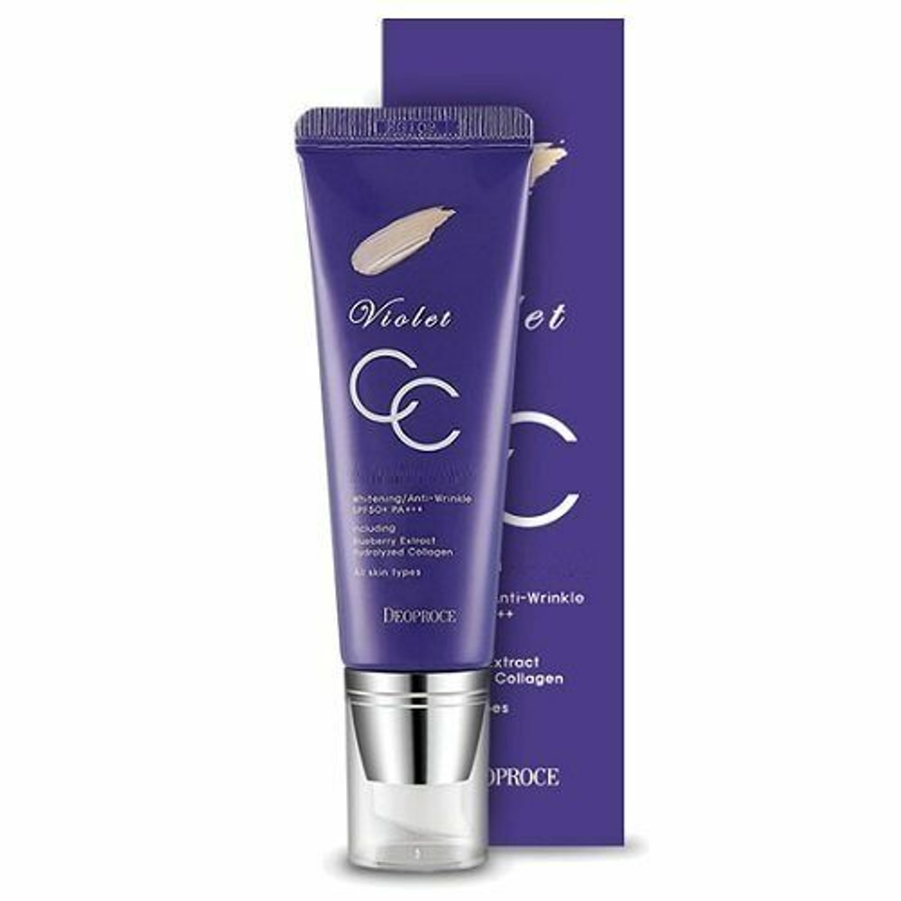 Deoproce Violet CC Cream СС-крем для лица тон 13 (светло-бежевый)