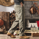Брюки карго для мужчин, утепленные флисом, утолщенные, зимние прямые свободные повседневные длинные брюки.