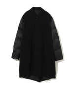 UNDERCOVER ПАЛЬТО ЧЕРНОЕ КОМБИНИРОВАННОЕ