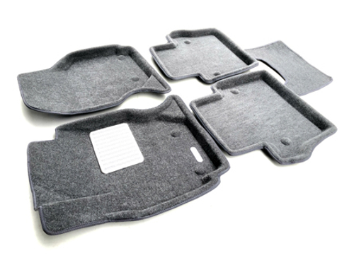 Коврики салона для VOLVO XC 70 (2007-2016) /S 80 (2006-2016) Euromat 3D Lux серые. Арт. EM3D-005507G