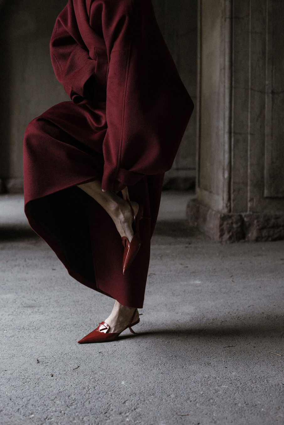 Пальто Zoe Burgundy