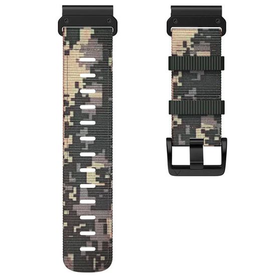 Ремешок тактический Tactix 26 мм. для Garmin Fenix 7x / 6x / 5x / 3, Enduro 2 / Tactix 7, Tactix Delta нейлоновый быстросъемный на застежке (Камуфляж пустыня)