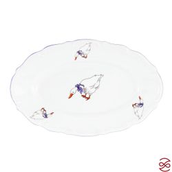 Блюдо овальное плоское Repast 22 см Гуси