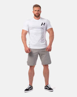 Мужская футболка Vertical Logo NEBBIA T-shirt 293 White