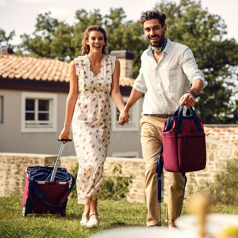 Сумка-тележка carrycruiser dark ruby