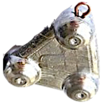 Груз с Ухом Крыло 3 шара 040гр 1шт