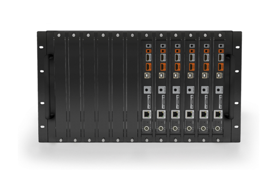 Wyrestorm NHD-000-RACK4 - установочное шасси в 19" стойку для NetworkHD™ 100/200/400/CTL, ENA-MINI, 6U, 12 слотов