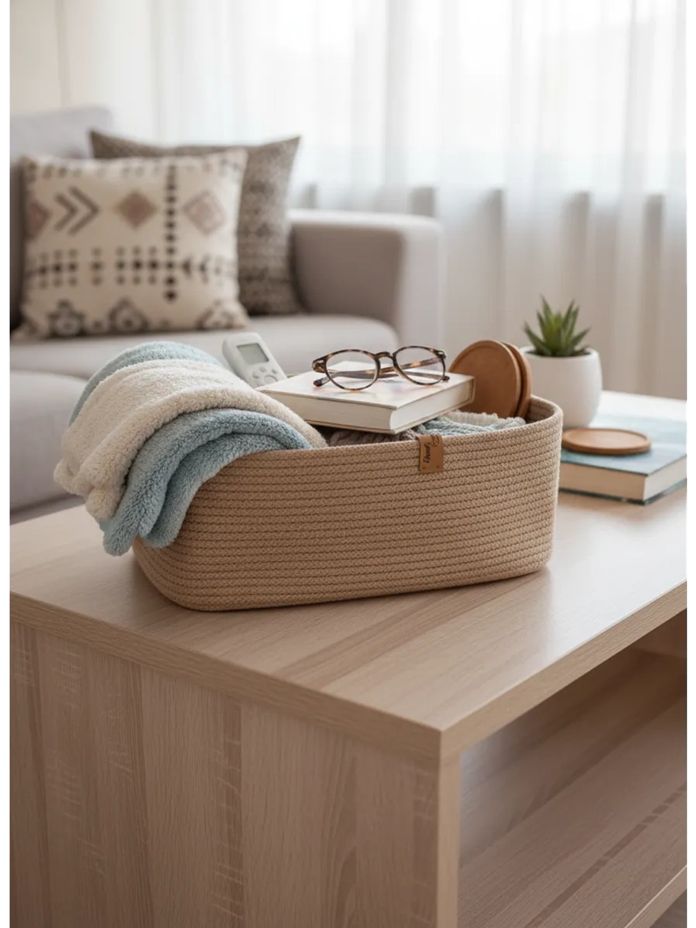 Корзина плетеная для хранения