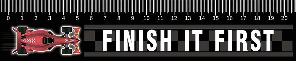 Закладка-линейка 20 см "Гонка 2023" (Пчелка)