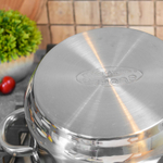 Кастрюля 3,5л нерж со стеклянной крышкой, ТРС