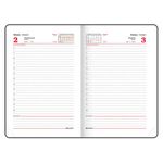 Ежедневник датированный 2023 А5 138x213 мм BRAUBERG "Favorite", под кожу, темно-синий, 114005