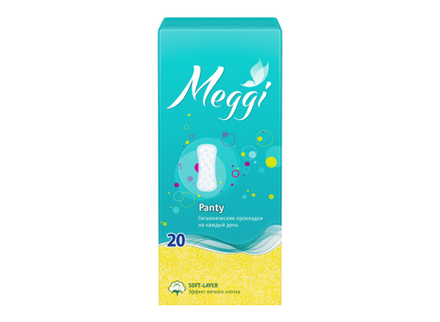 Ежедневные гигиенические прокладки 20 шт Meggi Panty