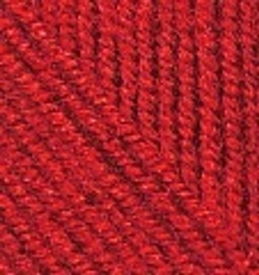 ALIZE "SUPERLANA MIDI", 25% Шерсть, 75% Акрил, 100 гр, 170 м, 56 красный