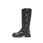 OSITA RED Knee high Boots 4cm Women"s