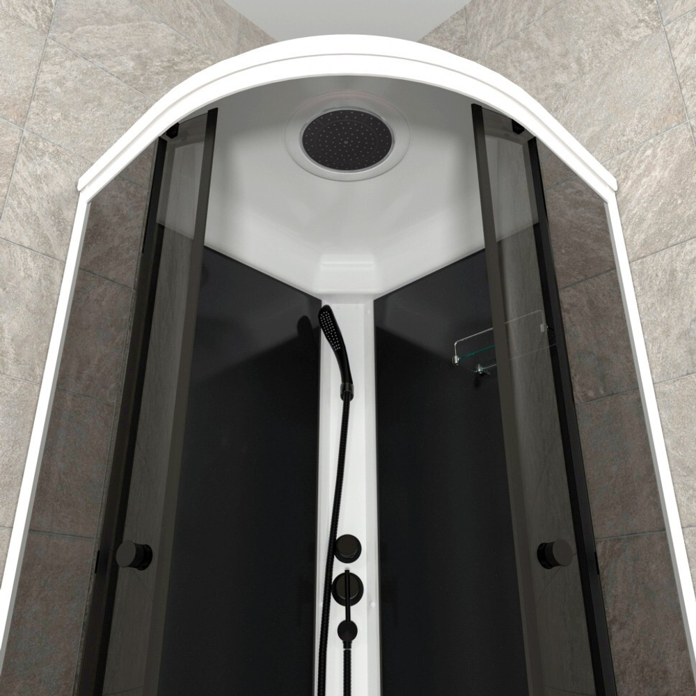 Душевая кабина Triton Грэй В 90x90 (черный)