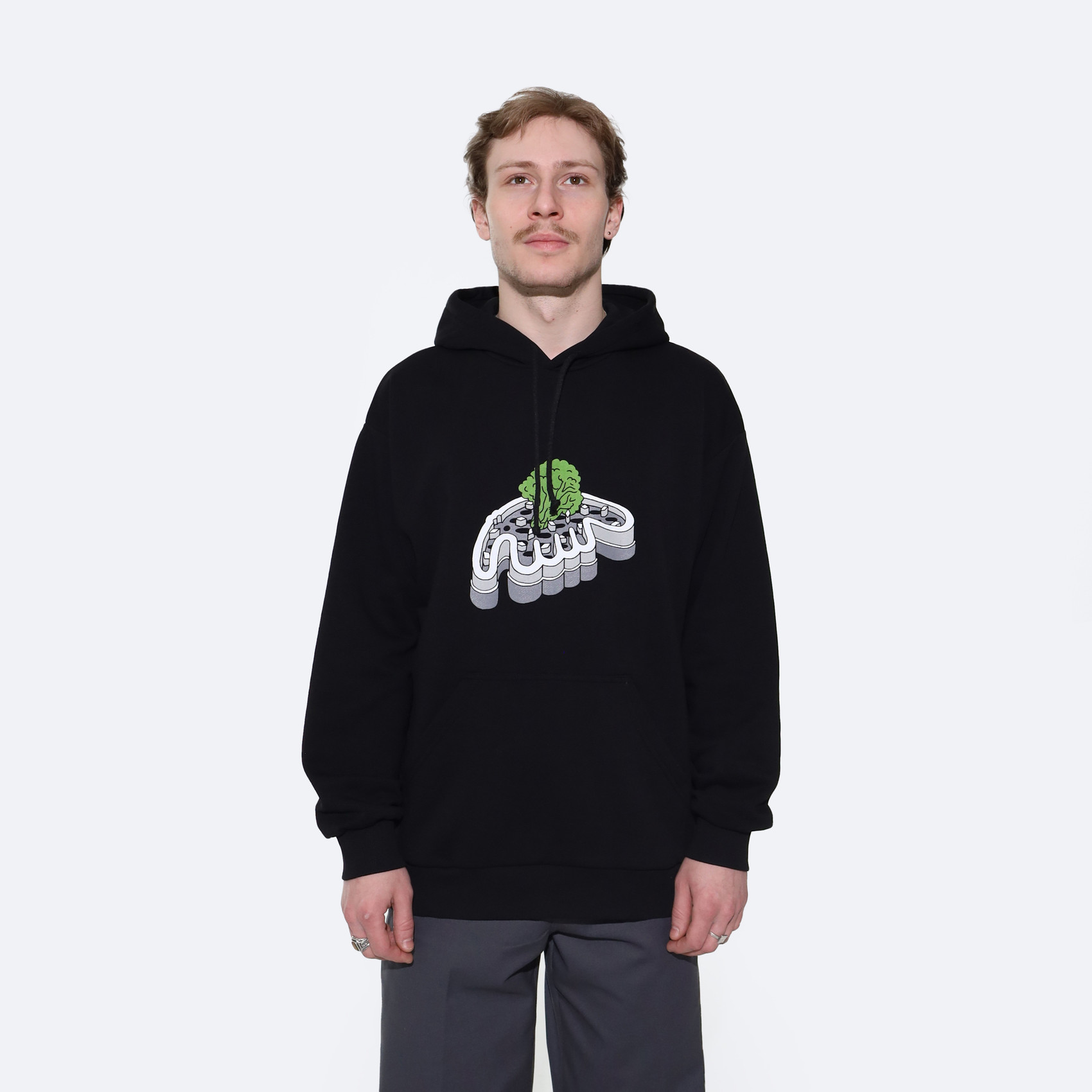Худи Anteater Hoodie Logo (black) артикул:Zz06IrxUgraP2cty5neom0 - купить в магазине Дайс