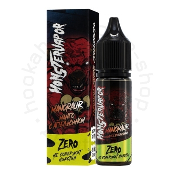 Жидкость MONSTERVAPOR MANORAUR с ароматом манго с апельсином, 0 мг/см³, 30 мл. ZERO.