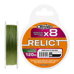 Шнур Minoga RELICT GREEN Х8, 120 m., d 0,22 mm., test 10,8 kg.