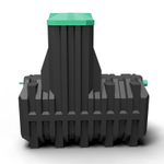 Септик Мультпласт Термит Трансформер 1.5 PR 1500 л. горизонтальный / 600 л. в сутки / 2-3 чел. / принудительный сброс (2000x800x2000см;108кг;черный) - арт.555479