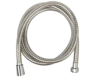 Шланг для душа, 150 см, 1/2-1/2, сталь, латунь, антитвист, черный