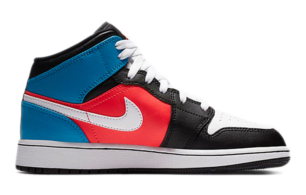 Jordan 1 Mid Tri Color Ribbons GS