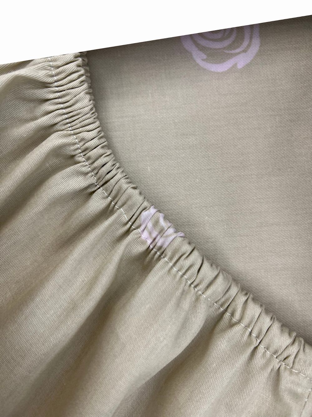 Постельное белье сатин Milky Garden "Sevilla/Sevilla (компаньон)" евро  Наволочка 50х70 см 2 шт Простынь на резинке 180x200 см Пододеяльник 200x215 см