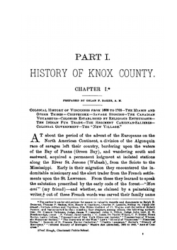 History of Knox and Daviess Counties, Indiana | Goodspeed Brothers