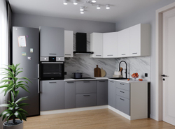 Кухонный гарнитур угловой Элеганция 2400х1600 столешница 26 мм