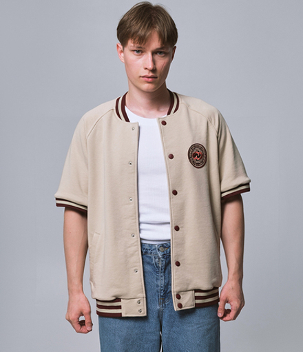 Short Sleeve Bomber Бежевый