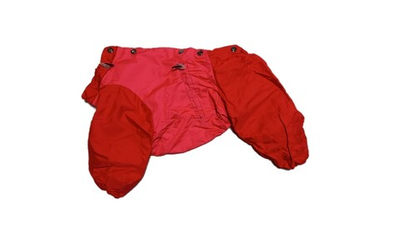 Комбинезон,  утепленный байкой 24 девочка (обхват груди 45 - 52) розовый - красный