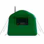 Баня пневмокаркасная 4,8×2,4×2,4 м, из ПВХ, зелёная