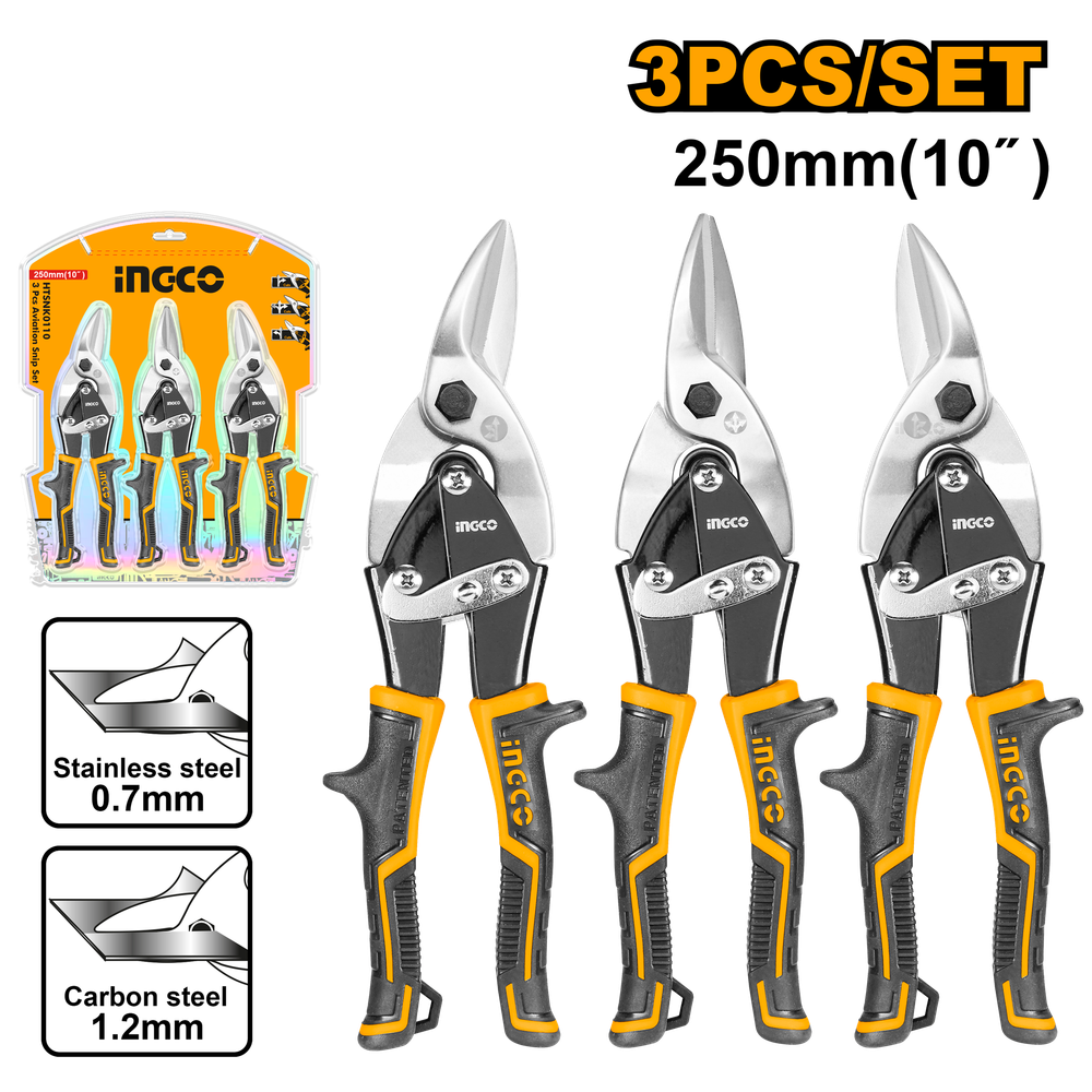 Набор ножниц по металлу INGCO HTSNK0110 250 мм