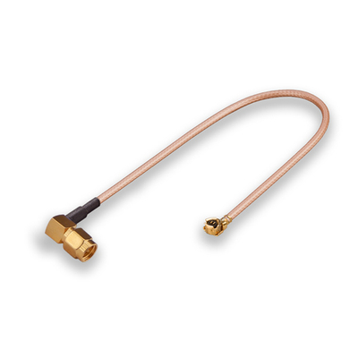 Пигтейл (кабельная сборка) U.Fl - SMA(male) угловой, длина 250мм.