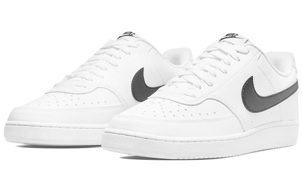 Nike Court Vision 1 Low Next Nature recyclable Materials flexibly adapt to low-top sneakers men's white and black