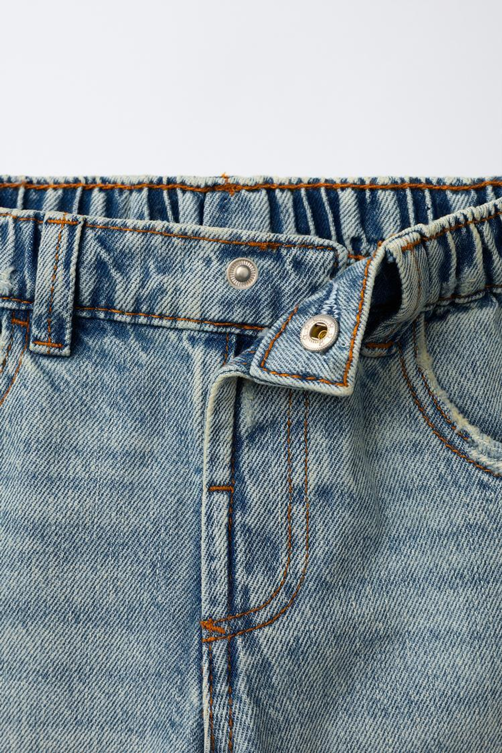 ZARA ДЖИНСЫ BAGGY, ВЫЦВЕТШИЙ СИНИЙ