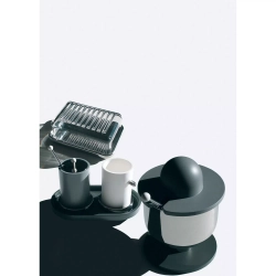 Alessi - Стальная масленка со стеклянной крышкой / артикул   ES03  / GTIN 8003299870592