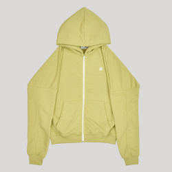 Zip-Up Hoodie LOGO Leek Green