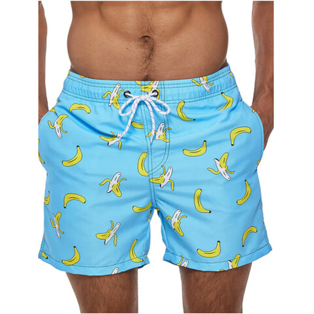 Мужские шорты голубые с принтом Romeo Rossi RR9504-28