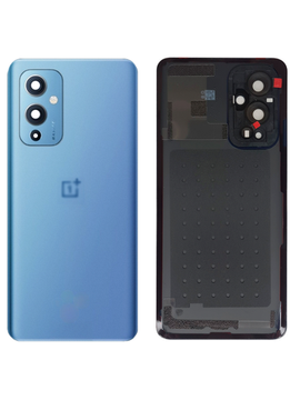 Задняя крышка для OnePlus 9 синяя (Arctic sky) со стеклом камеры
