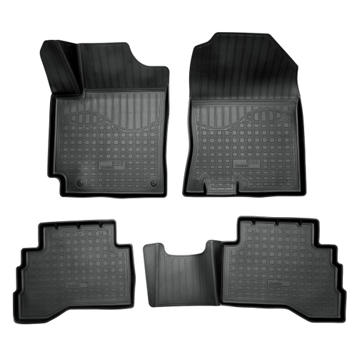 Ковры в салон Norplast для Hyundai Kona 2017-, Черный, 3D, арт.NPA11-C31-374