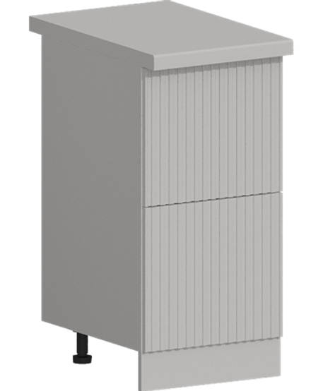 Кухня Модуль ШН2Я 400 Графит / Белый