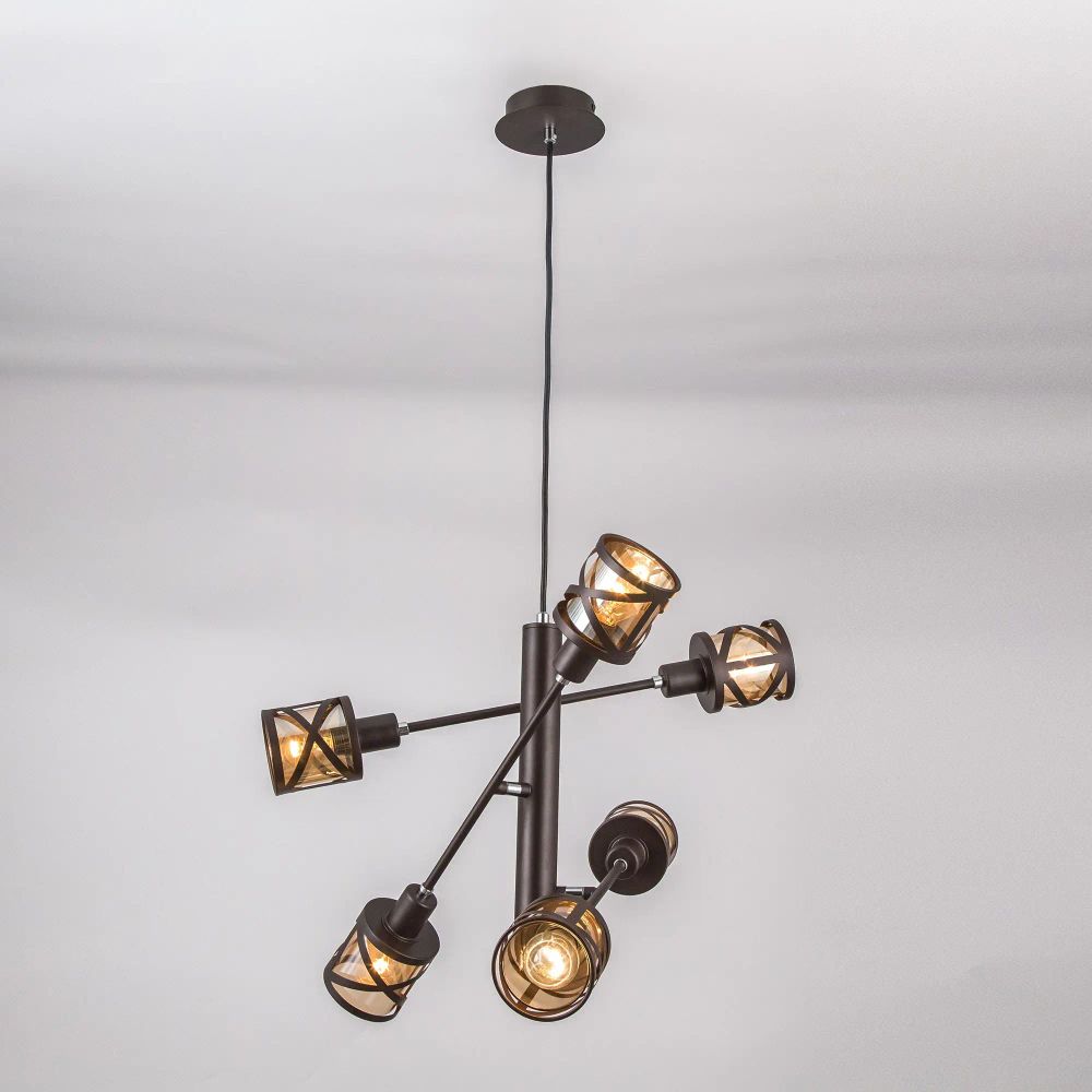 Citilux Гессен CL536165 Люстра подвесная поворотная Венге