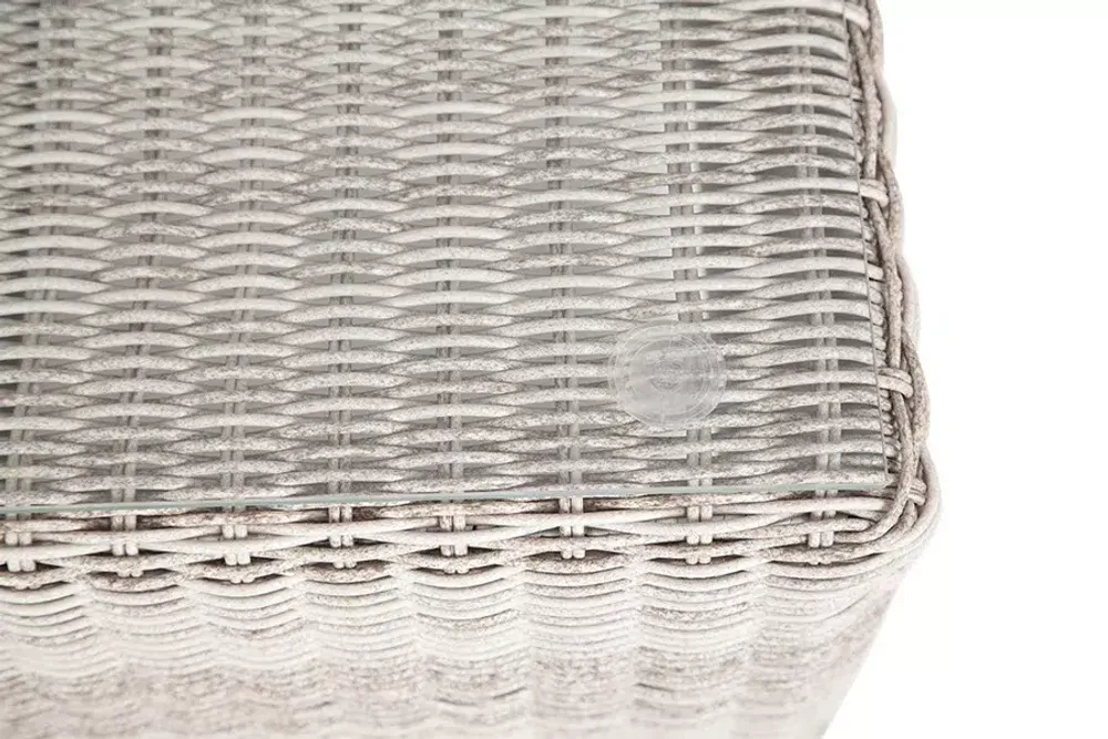 "Кон Панна" столик журнальный из искусственного ротанга, цвет бежевый