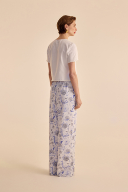 Брюки с принтом (Guilty Pleasure), белые