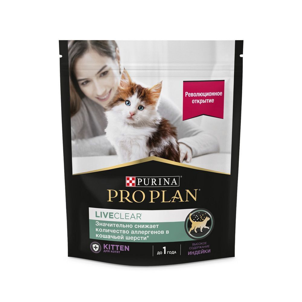 PRO PLAN 400г LiveClear корм для котят с Индейкой (12498644)