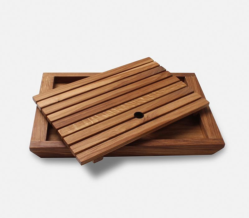 Доска сервировочная - поднос (дуб) 375*249