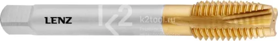 Метчик машинный LENZ М20х2,5 мм, HSSE/TiN, DIN 376, арт. LZGM-0620